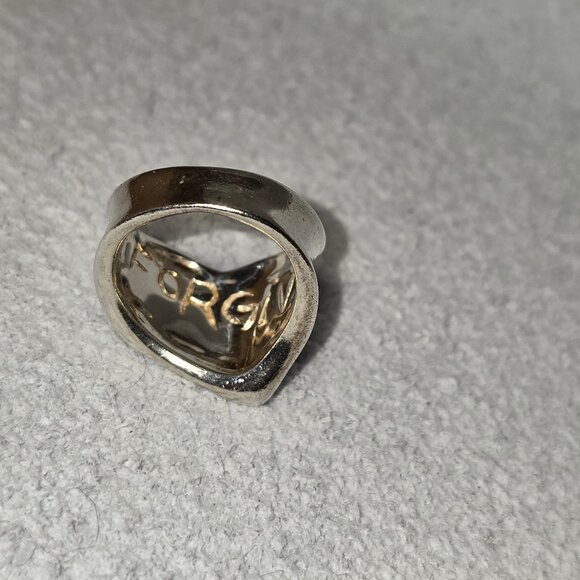 Sterling Silver FORGIVE Band Ring - Picture 4 of 12
